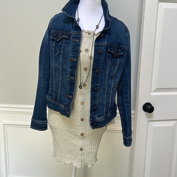 Fashion Nova Scalloped Cream Dress - Picture 1 of 10